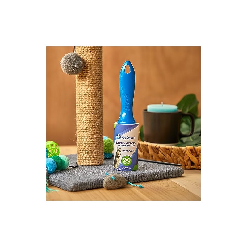 PetLovers Extra Sticky Lint Roller Single Unit 90 Sheets for