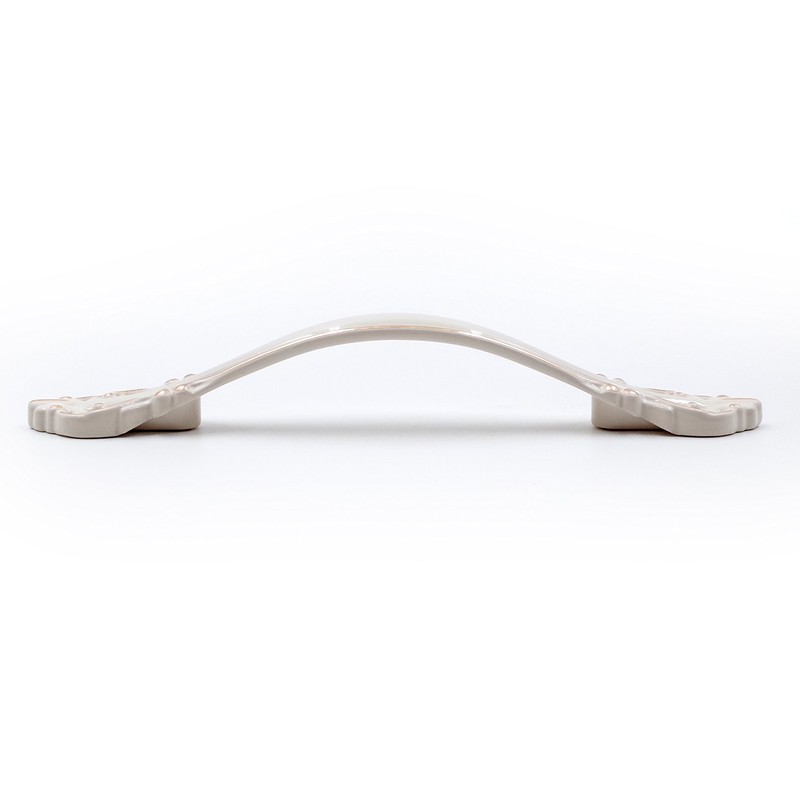 Jetland Cabinet Hardware Handle Pull - 5-Pack, Ivory White, 3"