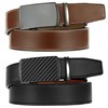 Ratchet Belts for Men 2 Pack - 1 3/8" Leather