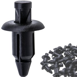 Rexka 30pcs M6 Fender Clip Retainer Bumper Nylon Push Rivet Pins Compatible with Honda Kawasaki Suzuki GSX-R Yamaha YZF R1 R6