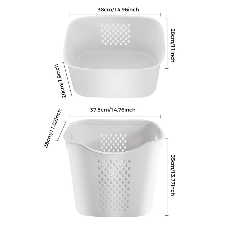 Rolling Laundry Hamper, 3 Tier Storage Sorter Cart with Wheels,