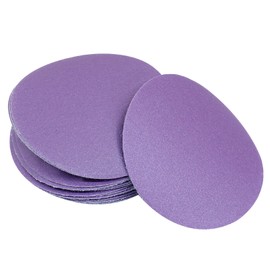 Cionyce 3 Inch Round Sanding Discs, 50 Pcs 320 grit Aluminum Oxide Wet Dry Purple Sandpaper Hook and Loop Sand Paper for Wood, Metal Polishing, Automotive Paint Removal