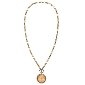 W WIDMANN MILANO Party Fashion 10026 Mechanical Pocket Watch on Necklace, Gold, Steampunk, Accessory, Carnival, Theme Party