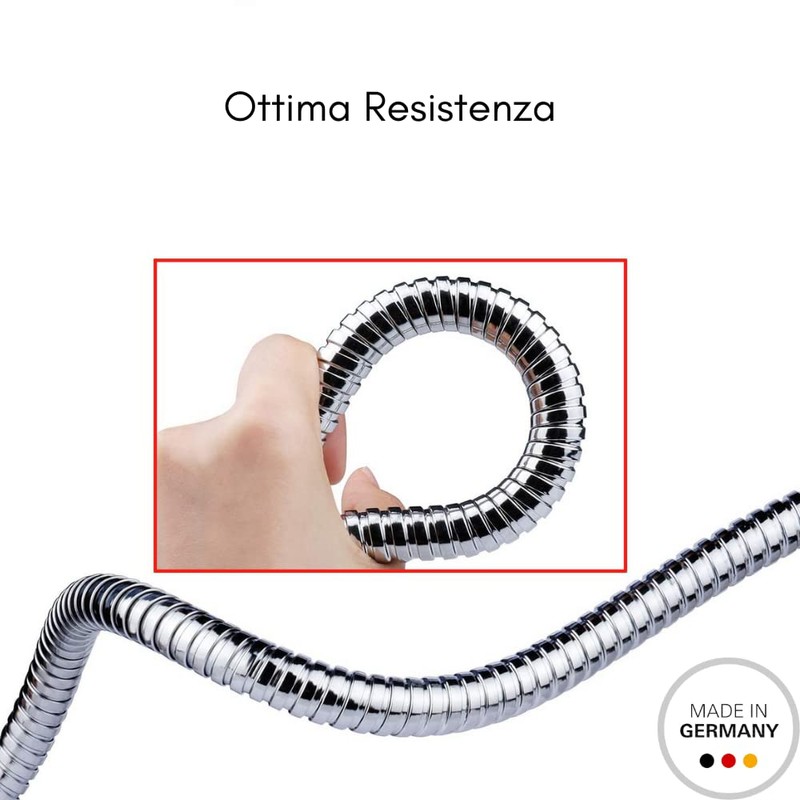 Schläfer 802690 Flexible Universal Stainless Steel Shower Hose with Universal