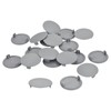sourcing map 50Pcs Hinge Hole Covers, 35mm(1 3/8") Dia Plastic