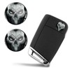 SkinoEu 2 x Diameter 14 mm Sticker Skull Key Emblem