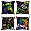 Joymaison 18x18 Set of 4 Video Game Gaming Room Throw