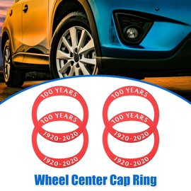 ACROPIX Wheel Rim Center Cap Hub Ring Cover for Mazda CX-3 CX-4 CX-5 Red 4pcs