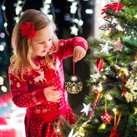 SICOHOME Nativity Ornaments for Christmas Tree - 3" Acrylic Religious Christian Christmas Ornament Catholic Nativity Scene Jesus Christmas Ornaments The Birth of Jesus Decorations Gifts A