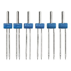pson 6Pcs Twin Needles for Sewing Machine, Double Stretch Needles Pins for Household Sewing Machines, 3 Mixed Sizes 2.0/90, 3.0/90, 4.0/90