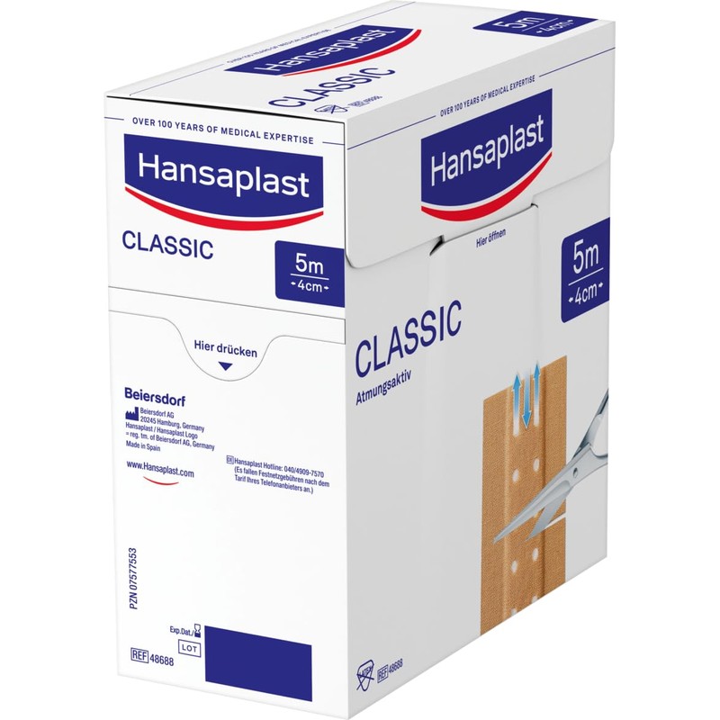 Hansaplast Hansaplast Classic Pflaster (5 m x 4 cm), zuschneidbare