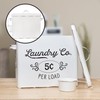 AuldHome Design Farmhouse Laundry Powder Container, White Enamelware Detergent Bin