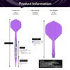 Cyeelife Tungsten Steel Darts Soft Darts-Purple