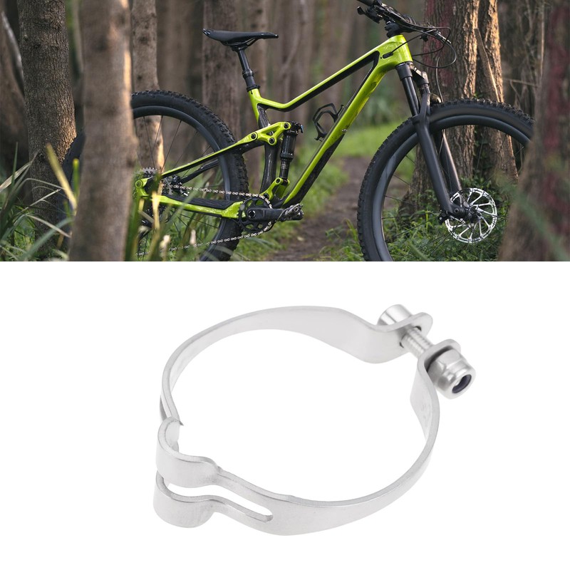 YINETTECH 2Pcs 28.6mm Bicycle Cable Clamp Stainless Steel Wire Fixed
