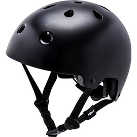 Kali Protective Maha 2.0 All Round Helmet Ideal for Skateboard, Bike, BMX, Roller Skates and Stunt Scooter with Lifetime Crash Replacement - Solid Mat Black L/XL