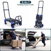 2-in-1 Hand Truck Dolly Foldable,330LB Capacity Hand Dolly,Folding Hand Cart