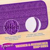 UMAYCOOL Reusable Mop Refill Pads for Flash Powermop, 6 PCS Mop Pads Machine Washable Microfiber Replacement Pads for Wet Dry Floor Cleaning Hardwood Laminate Floor