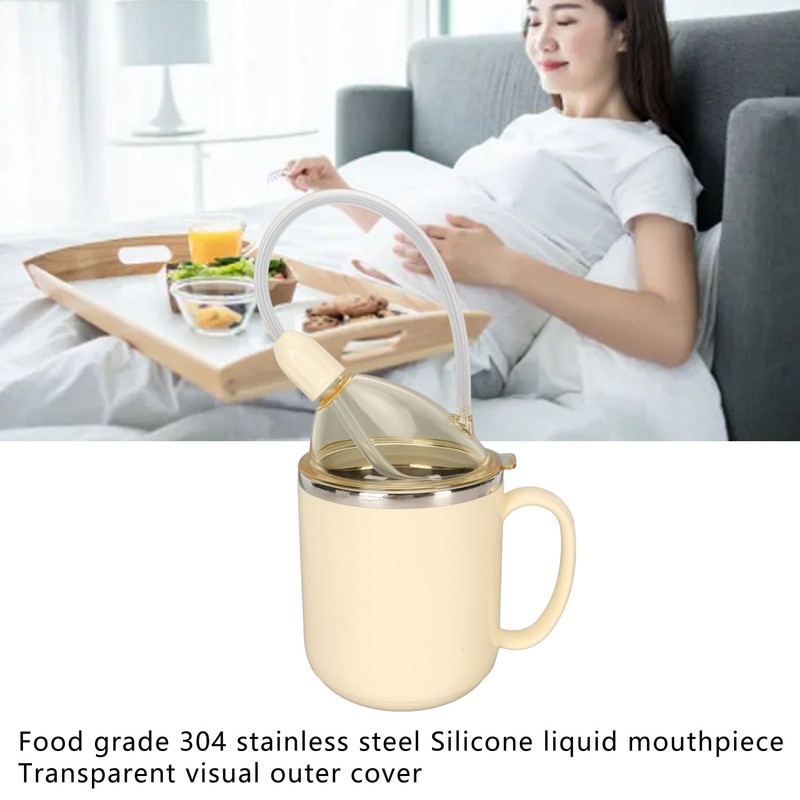 Convalescent Feeding Cup Prevent Leakage 360 Degrees Cover Maternity Drinking