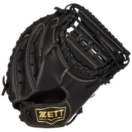 Zett BJCB76522 Boys Soft Baseball Catcher Mitt, Ground Hero Catcher, Black (1900) Right Throw