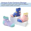 Baby Non Slip Grip Ankle Socks, 12-Pack [Cartoon] Sticky Slippery