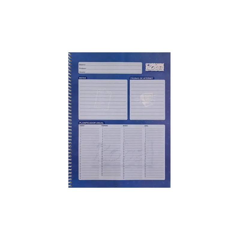Cuaderno Profesional Roca 200 Hojas Raya Pasta Dura Pieza