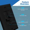 LIDER Combination Dual Dimmer Light Switch Control, 2 Sliding Light