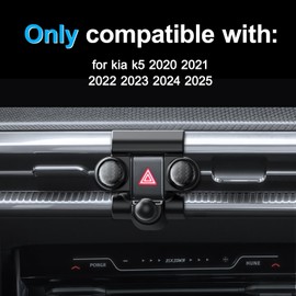 ELOHEI for kia k5 Phone Holder with Custom Base, Car Phone Mount for kia k5 2020 2021 2022 2023 2024 2025 Car Accessories (HE05)