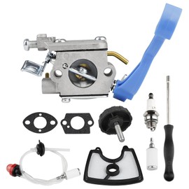 Drblawi Compatible with 125B Carburetor for Husqvarna 125B 125BX 125BVX Handheld Leaf Blower Engine Replace for 590460102 545081811 Zama C1Q-W37 with 545112101 Air Filter Fuel Line Kit