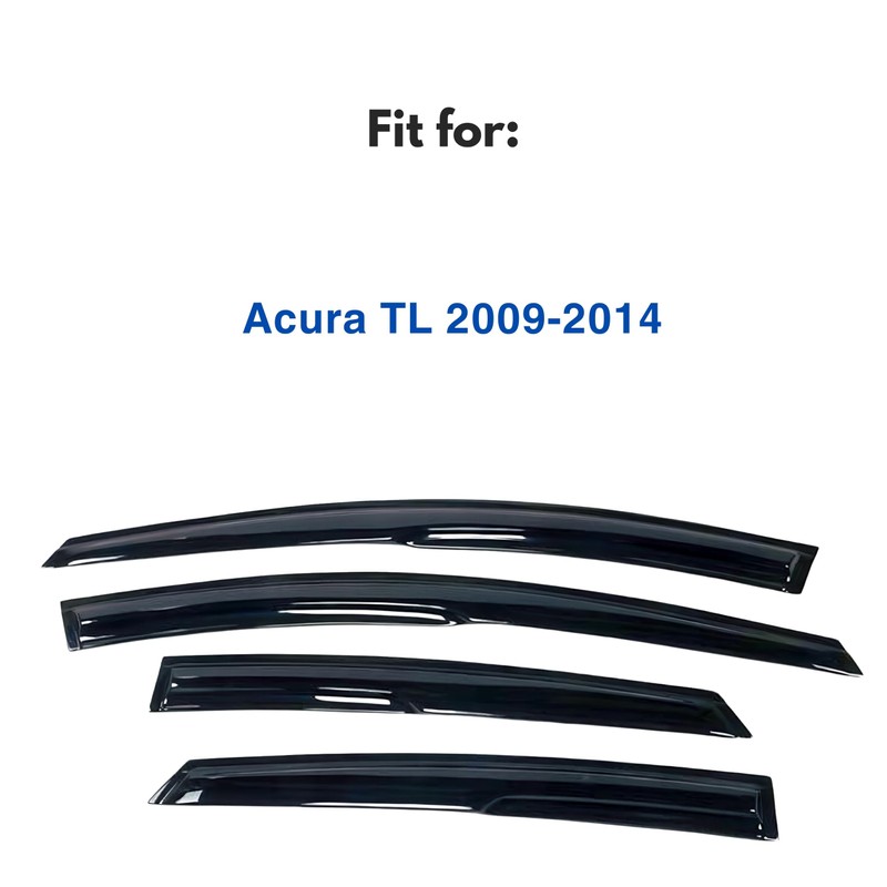 IG Window Visor for Acura TL 2009-2014, Rain Guard Tape-On