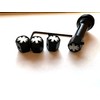 Union jack anti theft lockable tyre air valve dust caps
