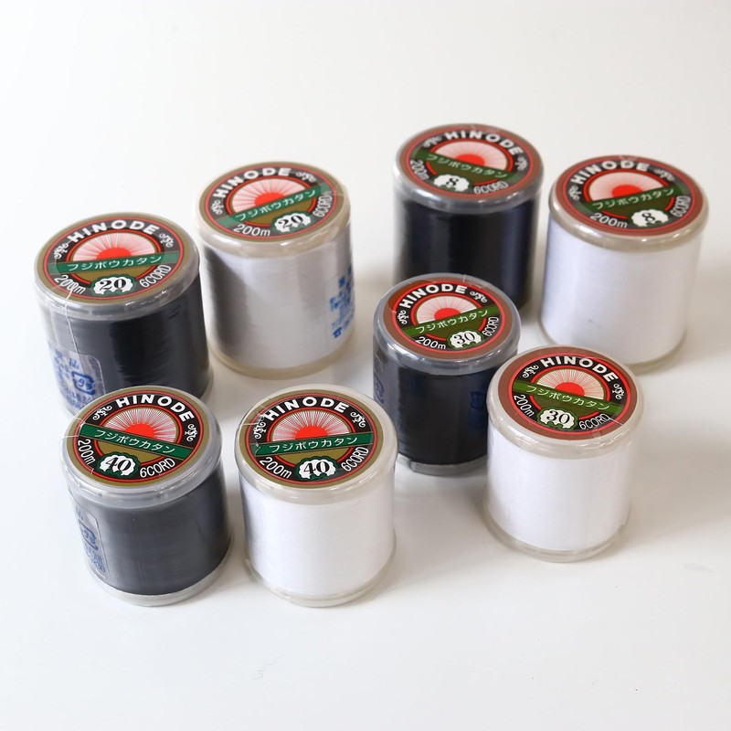 フジボウ 日の出カタン糸 20/200m 黒 FHI20-200-B