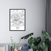 Nacnic Poster with map of Krakow - Poland. Sheets cities