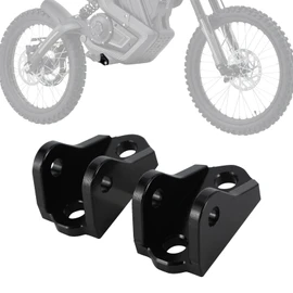 IUVWISN Dirt Bike Foot Pegs Pedal Bracket Kit CNC for Rawrr Mantis X Electric Dirt Bike Black