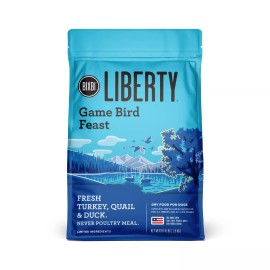 BIXBI 4 Pound Game Bird Feat Dog Food High Digestibility Ancient Grains Quality Nut...