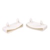 Yibuy 30Pcs Plastic Single End Caps Bed Slat Holders for
