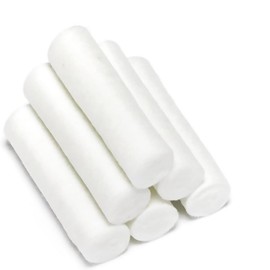 Cotton Nosebleed Plugs & Dental Cotton Rolls, 100 Count, Soft Non-Linting High Absorbency Cotton for Oral Procedures and First Aid