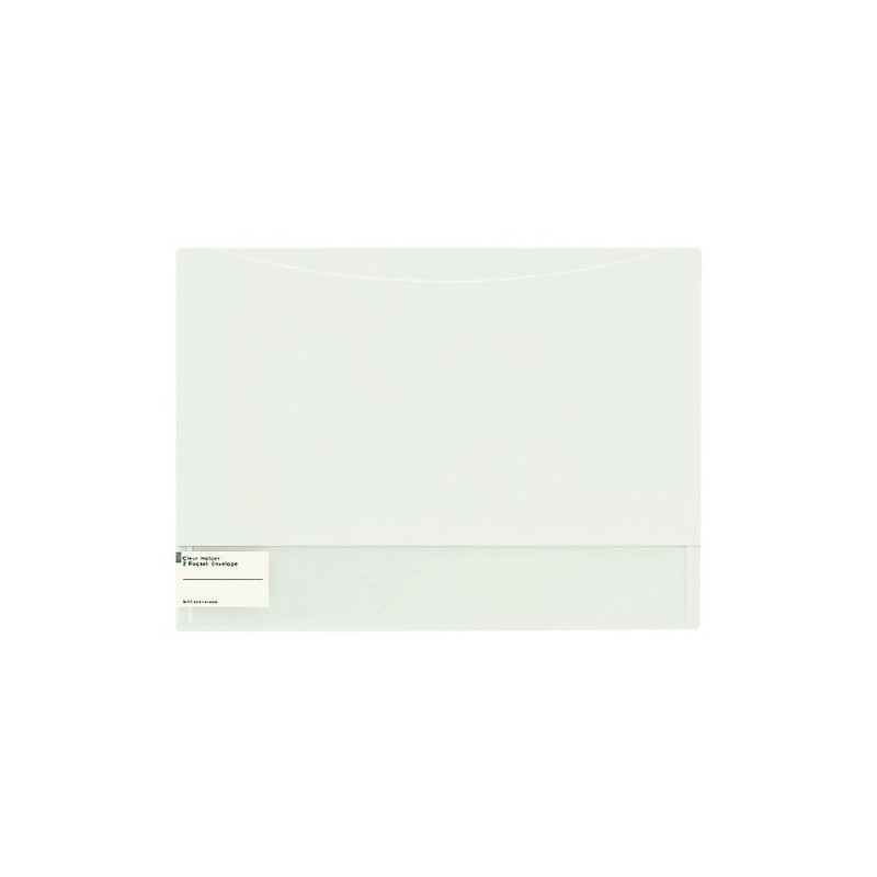Kokuyo Clear Holder, 2 Pockets, Envelope, A4 Side, Transparent, F-5770T