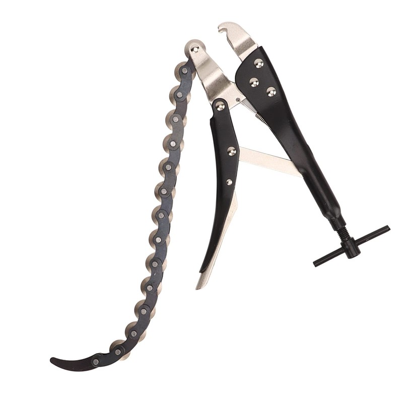 Locking Chain Pliers Clamp 15 Chains Vise Wrench Pipe Cutter