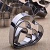Cookie Cutter,Heart Star Circle Flower Shaped Stainless Steel Cookie Cutter