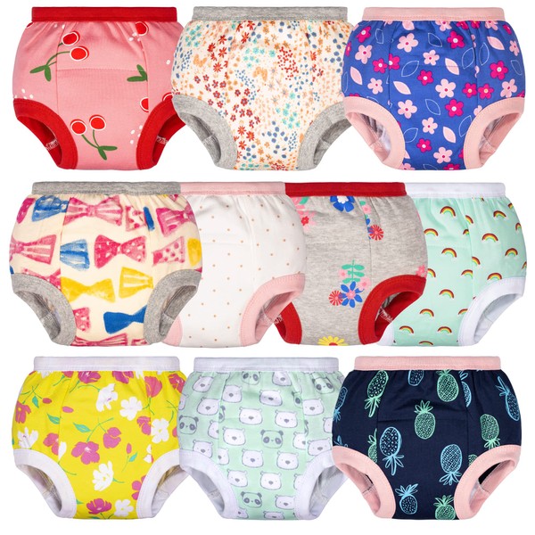 BIG ELEPHANT Baby Girls Training Pants Underwear - 100% Cotton