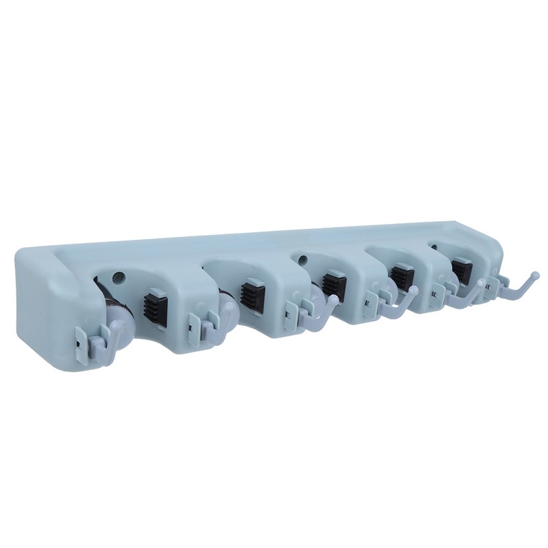 Wall Mounted Mop Broom Hanger Holder Garage Storage Rack for