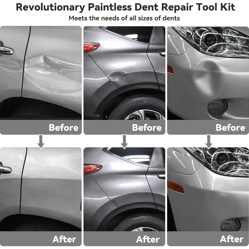 DentWiz Car Dent Repair Kit - Slide Hammer, Glue Gun