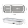 Misichao Snack Box with Compartments for Kids & Adults, Stainless