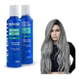 Shampoo Matizador Y Tratamiento Para Platinar Nefertiti                                                                                               