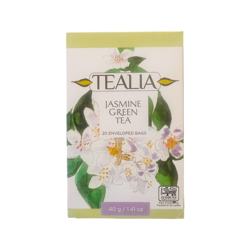 Tealia Premium Jasmine Green Tea – Light & Aromatic, Naturally