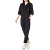 Dickies Women's Long Sleeve Cotton Twill Work Overalls, black