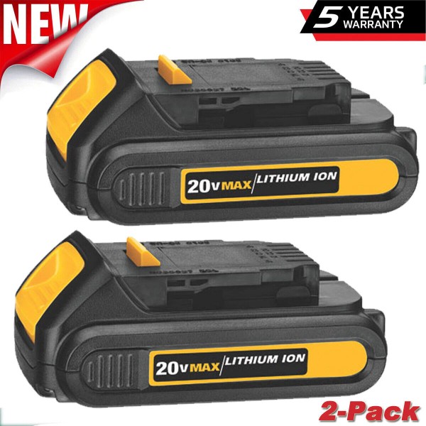 For DeWALT 2 New For Dewalt DCB201 20V Max Battery