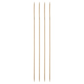 sourcing map 4Pcs Bamboo Knitting Needles Double Pointed Size US 5(3.75mm) Carbonized 14 Inch(36cm) Straight for Handmade Creative DIY Knitting Craft Yarn