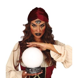 shoperama Magic Crystal Ball 20 cm with Foot Light and Sound Effects Fortune teller Wizard Gypsy Psychic