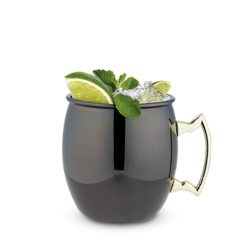 True 7385 Moscú Mule taza con mango dorado, 2 unidades,